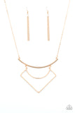 Paparazzi "Egyptian Edge" Gold Necklace & Earring Set Paparazzi Jewelry