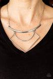 Paparazzi "Egyptian Edge" Silver Necklace & Earring Set Paparazzi Jewelry