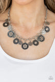 Paparazzi "Meadow Masquerade" Silver Necklace & Earring Set Paparazzi Jewelry