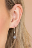 Paparazzi "DESERT Pools" Silver Necklace & Earring Set Paparazzi Jewelry