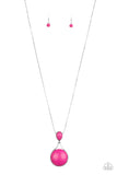 Paparazzi "DESERT Pools" Pink Necklace & Earring Set Paparazzi Jewelry