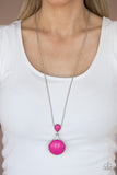 Paparazzi "DESERT Pools" Pink Necklace & Earring Set Paparazzi Jewelry