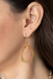 Paparazzi "Salvage Yard" Gold Necklace & Earring Set Paparazzi Jewelry