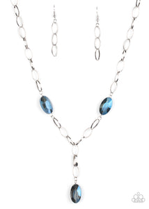 Paparazzi "Power Up" Blue Necklace & Earring Set Paparazzi Jewelry