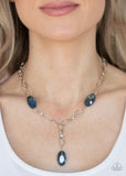 Paparazzi "Power Up" Blue Necklace & Earring Set Paparazzi Jewelry