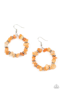 Paparazzi "Going for Grounded" Orange Earrings Paparazzi Jewelry