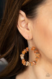 Paparazzi "Going for Grounded" Orange Earrings Paparazzi Jewelry