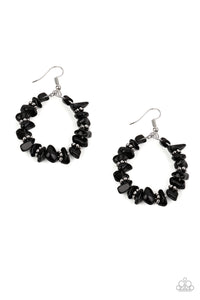 Paparazzi "Going for Grounded" Black Earrings Paparazzi Jewelry