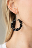 Paparazzi "Going for Grounded" Black Earrings Paparazzi Jewelry