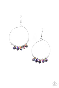 Paparazzi "Holographic Hoops" Purple Earrings Paparazzi Jewelry