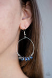 Paparazzi "Holographic Hoops" Blue Earrings Paparazzi Jewelry