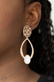 Paparazzi "Opal Obsession" Rose Gold Clip On Earrings Paparazzi Jewelry