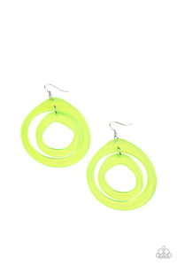 Paparazzi "Show Your True NEONS" Yellow Earrings Paparazzi Jewelry