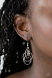 Paparazzi "Fiercely Fashionable" Silver Earrings Paparazzi Jewelry
