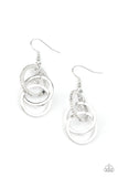 Paparazzi "Fiercely Fashionable" White Earrings Paparazzi Jewelry