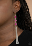 Paparazzi "Moved to TIERS" Pink Earrings Paparazzi Jewelry