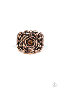 Paparazzi "Rose Garden Royal" Copper Ring Paparazzi Jewelry