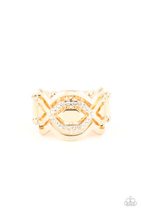 Paparazzi "Divinely Deco" Gold Ring Paparazzi Jewelry