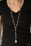 Paparazzi "Afterglow Party" Silver Necklace & Earring Set Paparazzi Jewelry