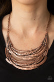 Paparazzi "Read Between The VINES" Copper Necklace & Earring Set Paparazzi Jewelry