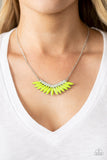 Paparazzi "Extra Extravaganza" Yellow Necklace & Earring Set Paparazzi Jewelry