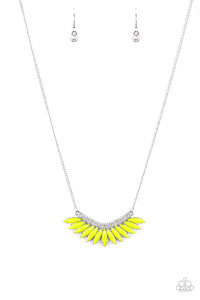 Paparazzi "Extra Extravaganza" Yellow Necklace & Earring Set Paparazzi Jewelry