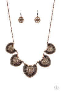 Paparazzi "Garden Pixie" Copper Necklace & Earring Set Paparazzi Jewelry