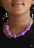 Paparazzi VINTAGE VAULT "Hollywood Gossip" Purple Necklace & Earring Set Paparazzi Jewelry
