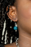 Paparazzi "Sorry To Burst Your Bubble" Blue Necklace & Earring Set Paparazzi Jewelry