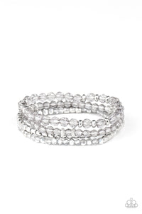 Paparazzi "Crystal Crush" Silver Bracelet Paparazzi Jewelry