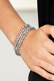 Paparazzi "Crystal Crush" Silver Bracelet Paparazzi Jewelry