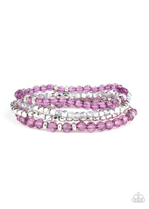 Paparazzi "Crystal Crush" Purple Bracelet Paparazzi Jewelry