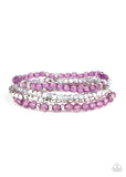 Paparazzi "Crystal Crush" Purple Bracelet Paparazzi Jewelry