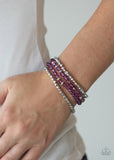 Paparazzi "Crystal Crush" Purple Bracelet Paparazzi Jewelry