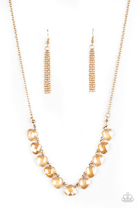 Paparazzi "Catch a Fallen Star" Gold Necklace & Earring Set Paparazzi Jewelry