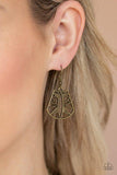 Paparazzi "Statement Status" Brass Necklace & Earring Set Paparazzi Jewelry