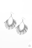 Paparazzi "Fine-Tuned Machine" Silver Earrings Paparazzi Jewelry