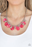 Paparazzi "Gossip Glam" Pink Necklace & Earring Set Paparazzi Jewelry