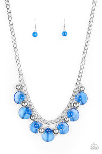 Paparazzi "Gossip Glam" Blue Necklace & Earring Set Paparazzi Jewelry