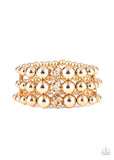 Paparazzi "Icing On The Top" Gold Bracelet Paparazzi Jewelry