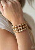 Paparazzi "Icing On The Top" Gold Bracelet Paparazzi Jewelry