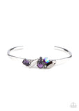 Paparazzi "Gemstone Grotto" Purple & Oil Spill Cuff Bracelet Paparazzi Jewelry