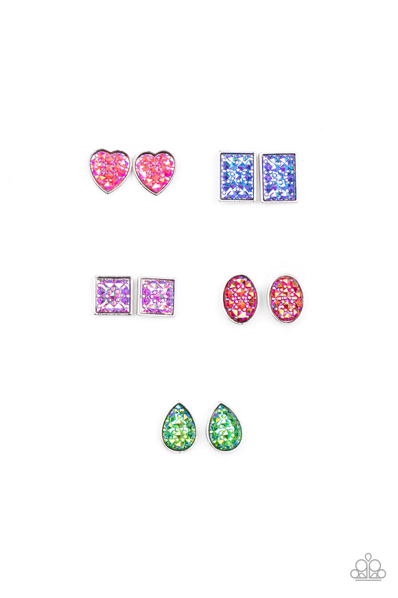 Girl's Starlet Shimmer 10 for 10 298XX Multi Sparkle Post Earrings Paparazzi Jewelry