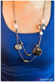 Paparazzi "Vintage Inspiration" White Necklace & earring Set Paparazzi Jewelry