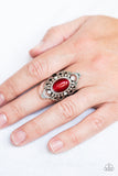 Paparazzi "Elegantly Enchanted" Red Ring Paparazzi Jewelry