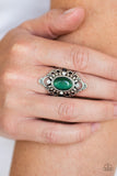 Paparazzi "Elegantly Enchanted" Green Ring Paparazzi Jewelry