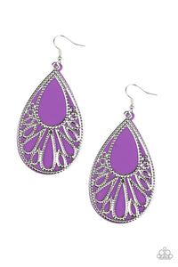 Paparazzi "Loud And Proud" Purple Earrings Paparazzi Jewelry