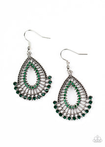 Paparazzi "Castle Collection" Green Earrings Paparazzi Jewelry