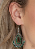 Paparazzi "Castle Collection" Green Earrings Paparazzi Jewelry