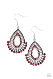 Paparazzi "Castle Collection" Red Earrings Paparazzi Jewelry